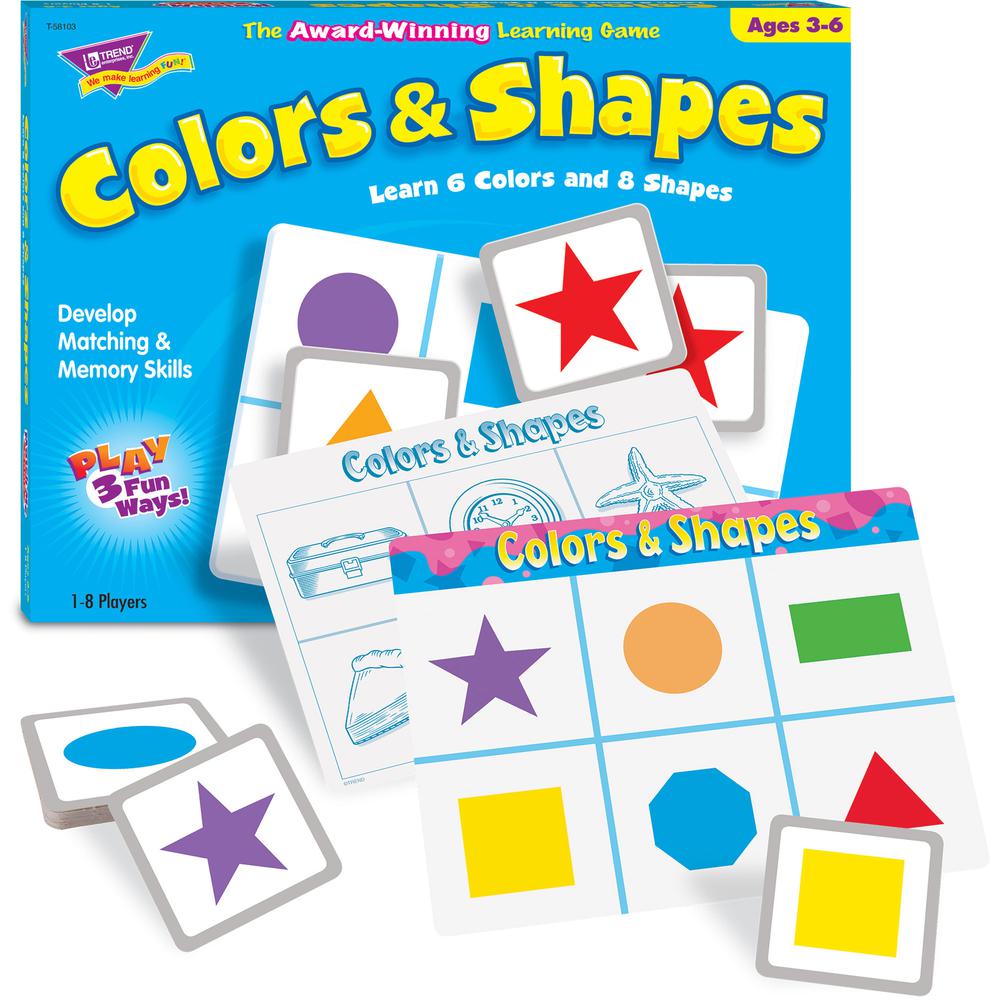 Trend Colors/Shapes Match Me Learning Game - Educational - 1 to 8 Players - 1 Each. Picture 5