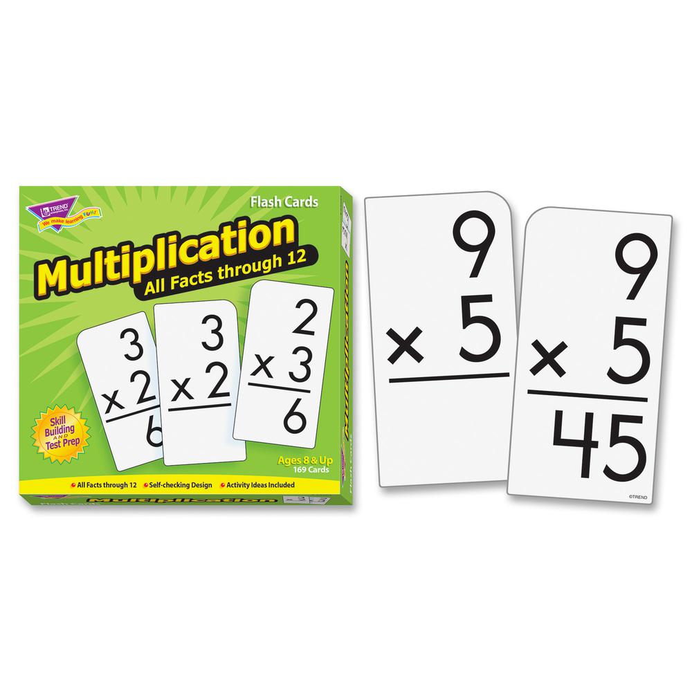 Trend Multiplication all facts through 12 Flash Cards - Theme/Subject: Learning - Skill Learning: Multiplication - 169 Pieces - 8+ - 169 / Box. Picture 7