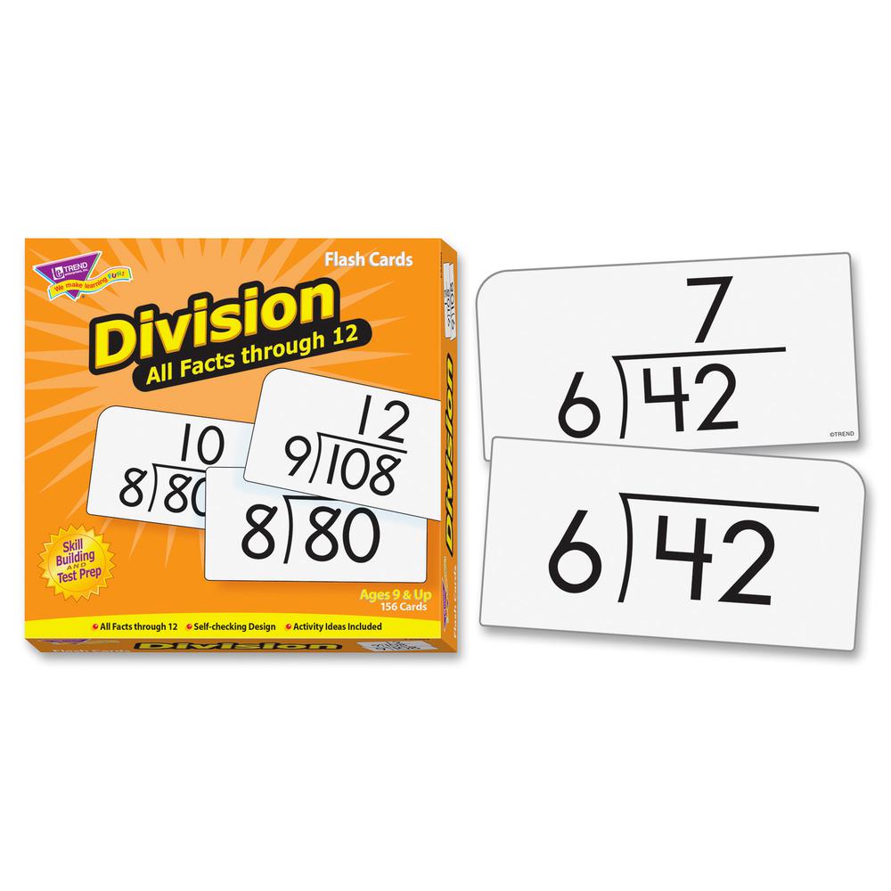 Trend Division all facts through 12 Flash Cards - Theme/Subject: Learning - Skill Learning: Division - 156 Pieces - 9+ - 156 / Box. Picture 7