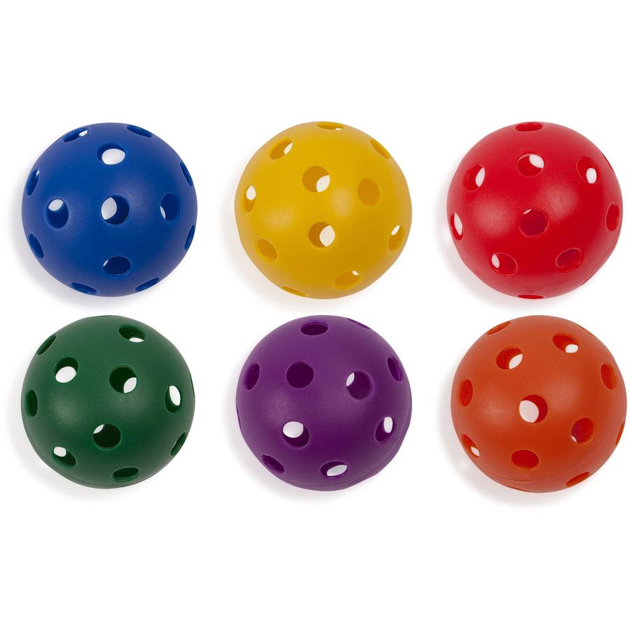 Champion Sports Scoop Ball Set - Red, Orange, Yellow, Green, Blue, Purple - Plastic. Picture 2
