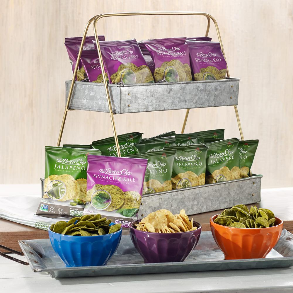 The Better Chip Spinach/Kale Chips - Gluten-free - Spinach & Kale - Bag - 1.50 oz - 27 / Carton. Picture 2