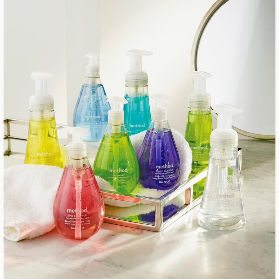 Method Gel Hand Soap - Pink Grapefruit ScentFor - 12 fl oz (354.9 mL) - Pump Bottle Dispenser - Hand - Pink - Non-toxic, Triclosan-free - 6 / Carton. Picture 6