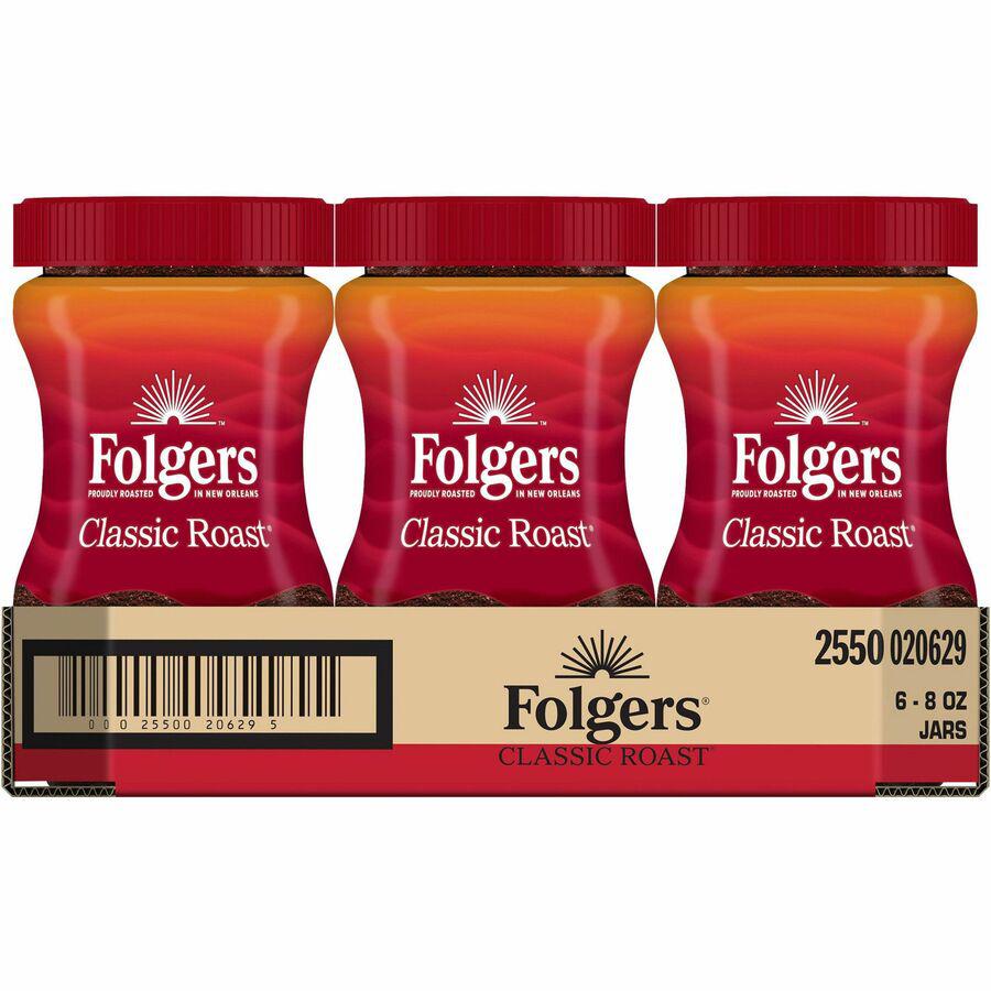 Folgers&reg; Instant Classic Roast Coffee - Classic - 8 oz - 1 Each. Picture 7
