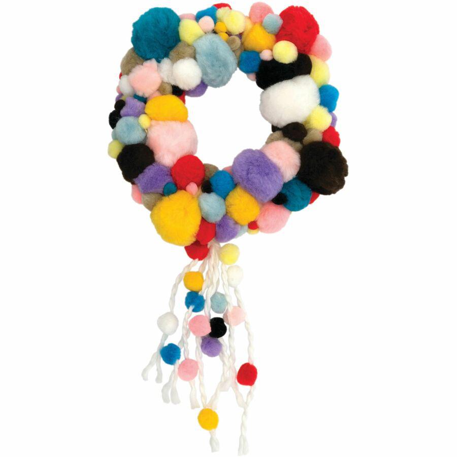 Creativity Street Pom Pons Class Pack - Classroom - Recommended For 3 Year - 300 / Pack - Assorted. Picture 3