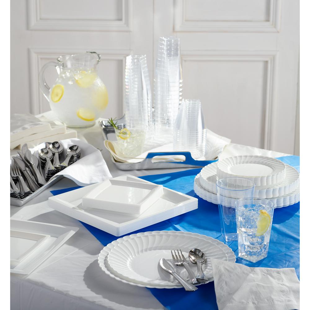 Classicware 10-1/4" Heavyweight Plates - 12 / Pack - Picnic, Party - Disposable - White - Plastic Body - 12 / Carton. Picture 4