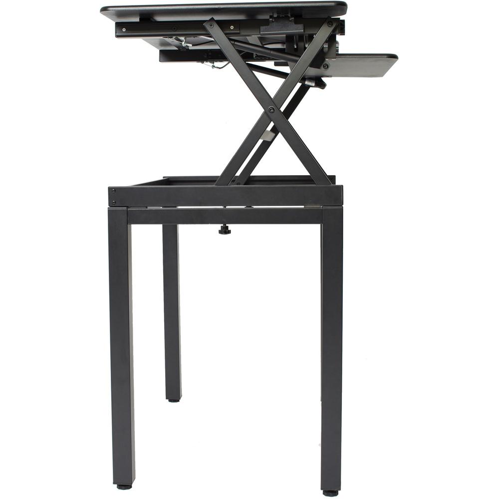 Lorell Adjustable Desk Riser Floor Stand - 29" Height x 36" Width x 22.8" Depth - Floor - Steel - Black. Picture 7