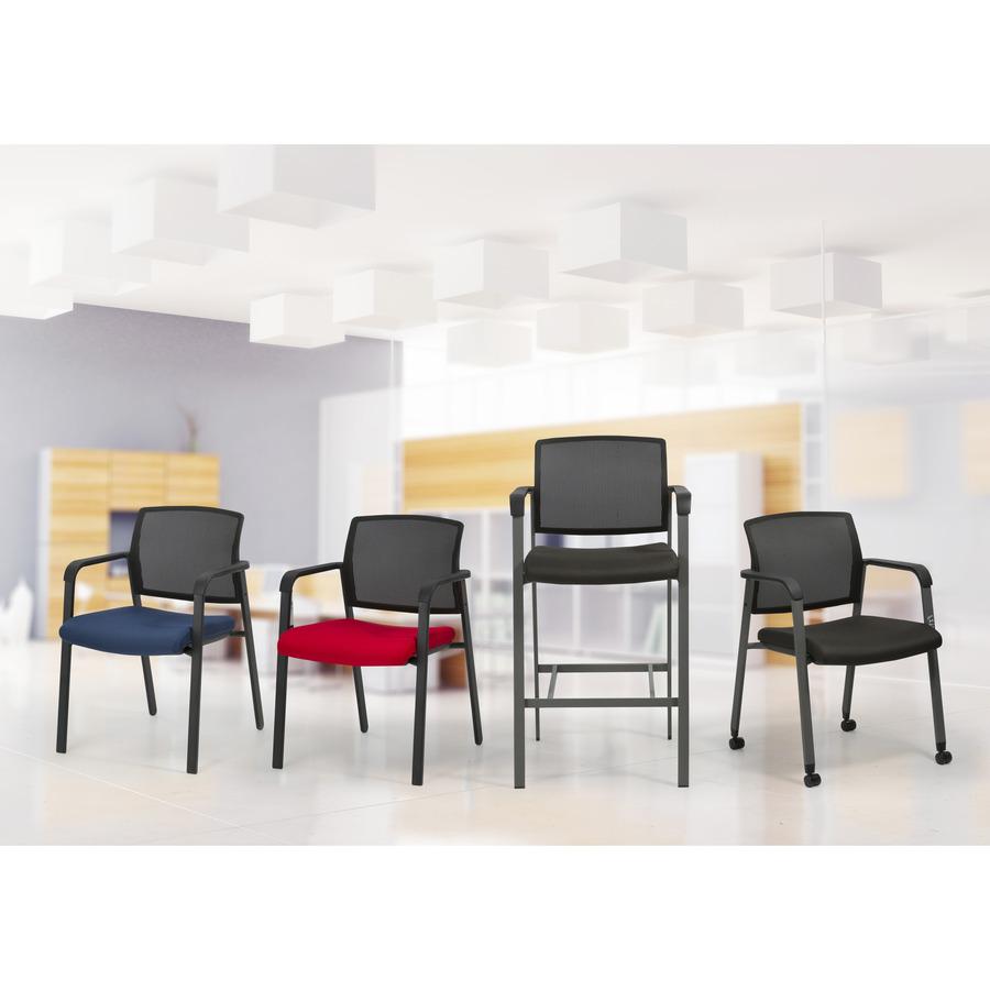 Lorell Stackable Chair Upholstered Back/Seat Kit - Navy - 1 Each. Picture 2