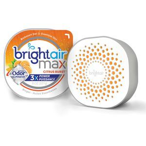 Bright Air Max Scented Gel Odor Eliminator - Gel - 8 oz - Citrus - 6 / Carton - Odor Neutralizer, Phthalate-free, Paraben-free, BHT Free, Bio-based, Formaldehyde-free, NPE-free. Picture 5