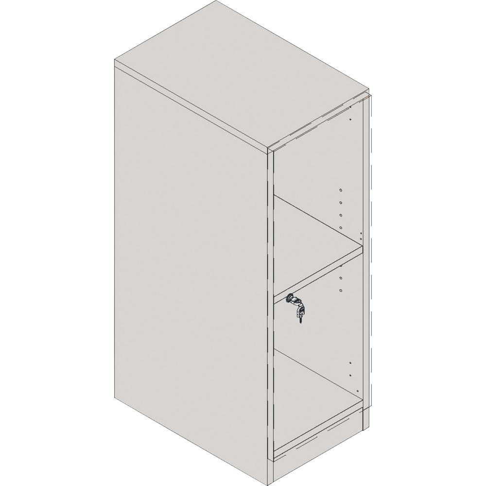 Lorell White Single Cubby/Locker Storage Base - 11.8" Width x 17.8" Depth x 34.4" Height - White. Picture 7