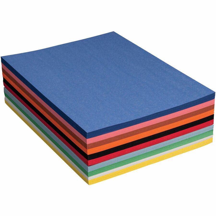 Prang Construction Paper - Art Project, Craft Project, Fun and Learning, Cutting, Pasting - 9"Width x 12"Length - 45 lb Basis Weight - 500 / Pack - Assorted. Picture 5