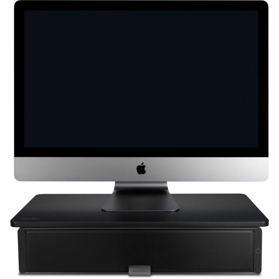 Kensington UVStand Monitor Stand with UVC Sanitization Compartment - Black. Picture 13