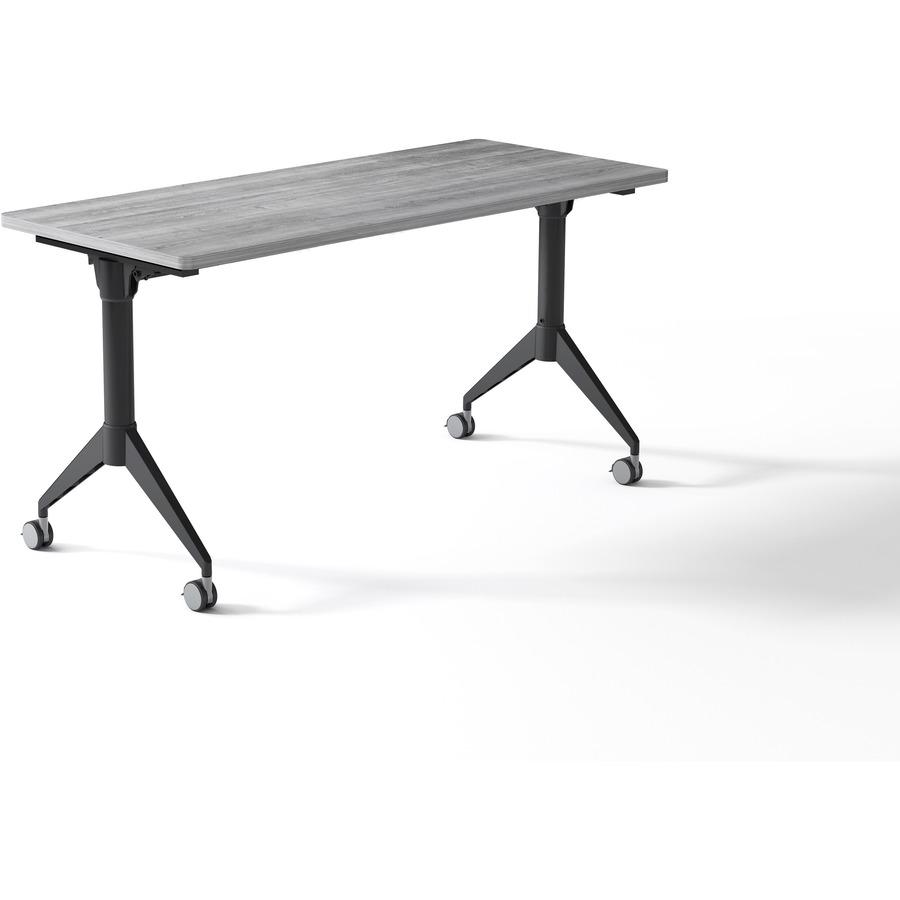 Lorell Spry Nesting Training Table Base - Black Folding Base - 2 Legs - 29.50" Height - Assembly Required - Cold-rolled Steel (CRS) - 1 Each. Picture 10