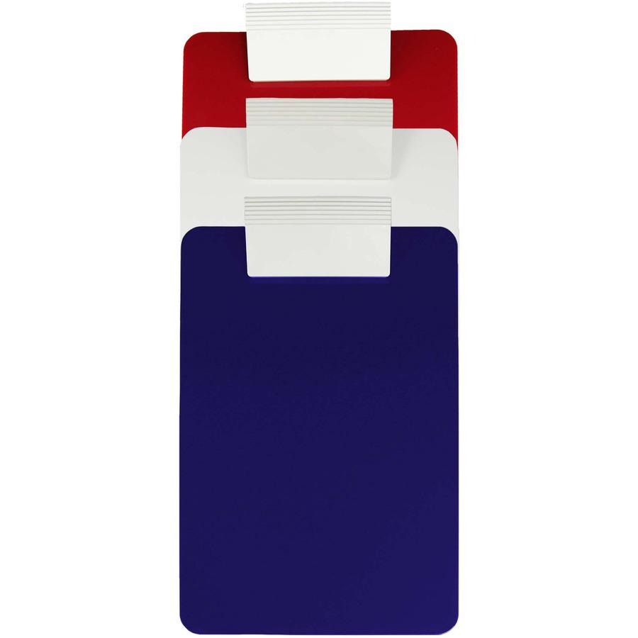 Saunders Antimicrobial Clipboard - 8 1/2" x 11" - Red, Blue - 1 Each. Picture 4