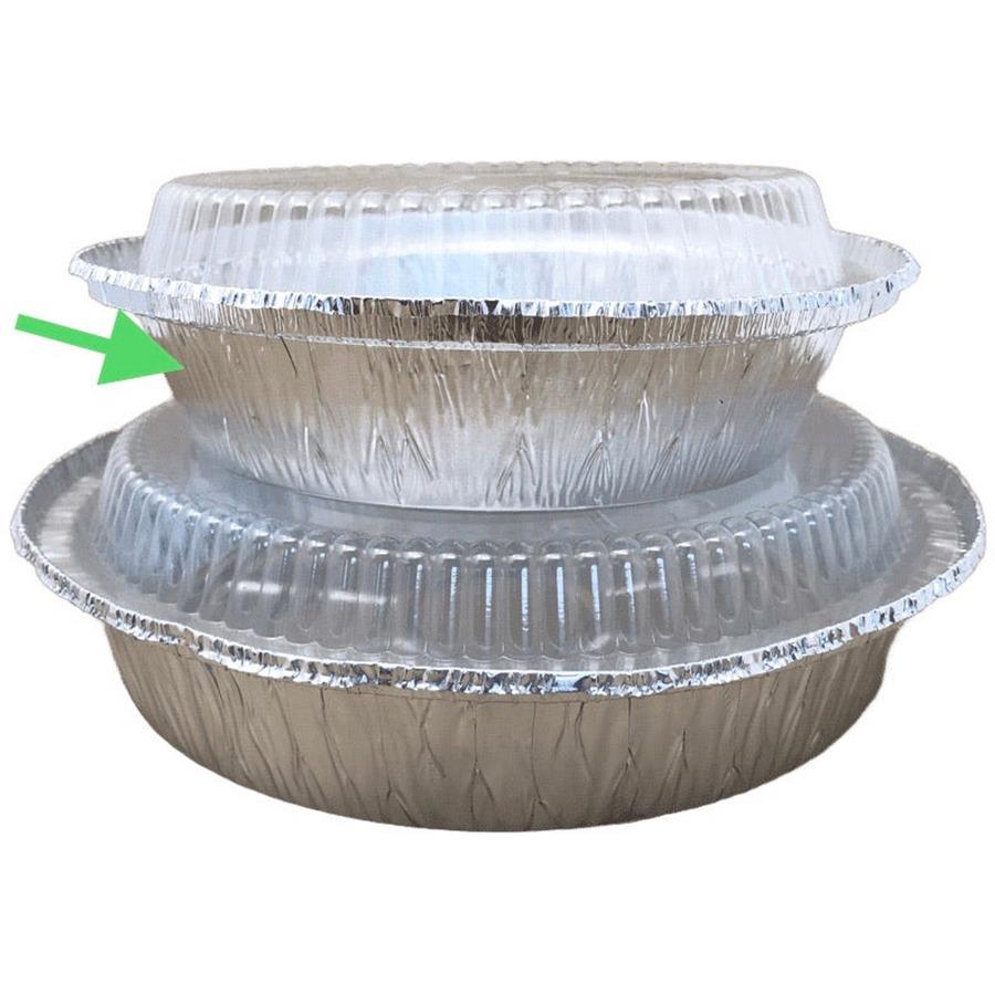 SEPG Banyan Aluminum Foil Round Pans - Serving, Food, Transporting, Storing - Silver - Aluminum Body - Round - 500 / Carton. Picture 3