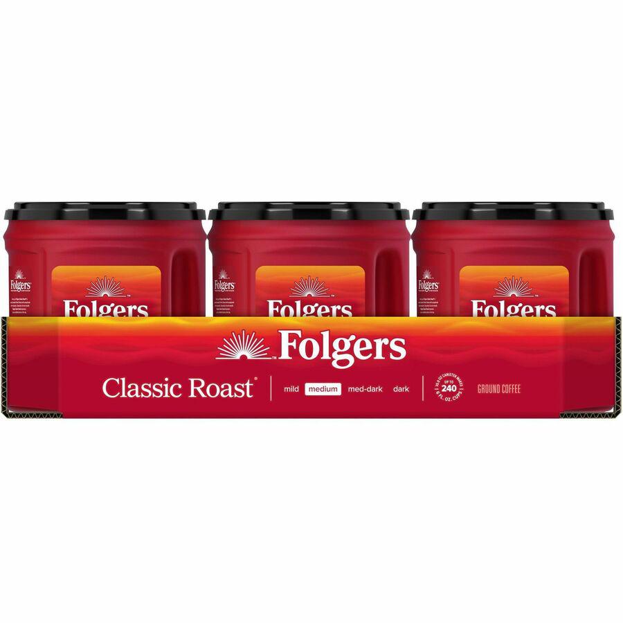 Folgers&reg; Ground Classic Roast Coffee - Medium - 25.9 oz - 6 / Carton. Picture 13