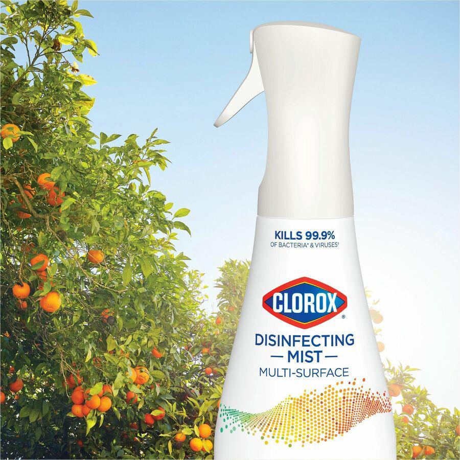 Clorox Disinfecting, Sanitizing, and Antibacterial Mist - 16 fl oz (0.5 quart) - Eucalyptus Peppermint Scent - 1 Each - Non-aerosol, Bleach-free - White. Picture 13