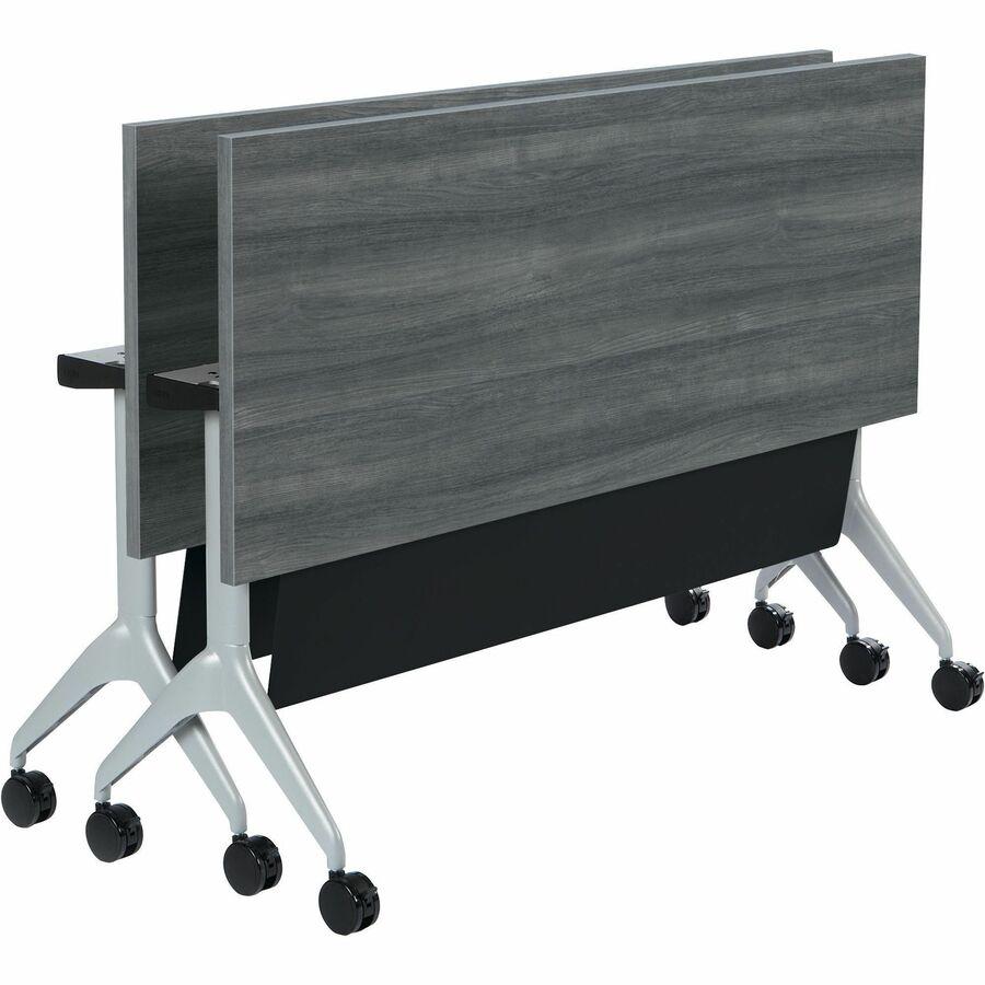 HON Motivate Tabletop - 1.1" Top, 72" x 24" - Sterling Ash Table Top - Durable - For Office. Picture 2