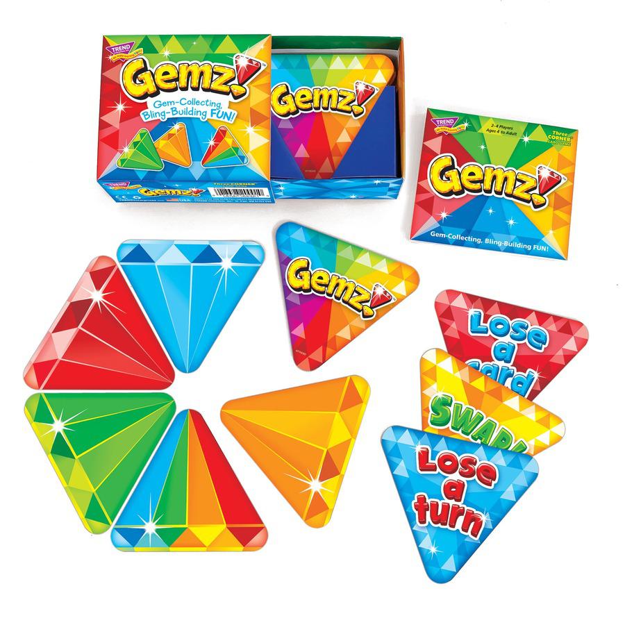 Trend Gemz! Three Corner Card Game - 2 to 4 Players - 1 Each. Picture 5