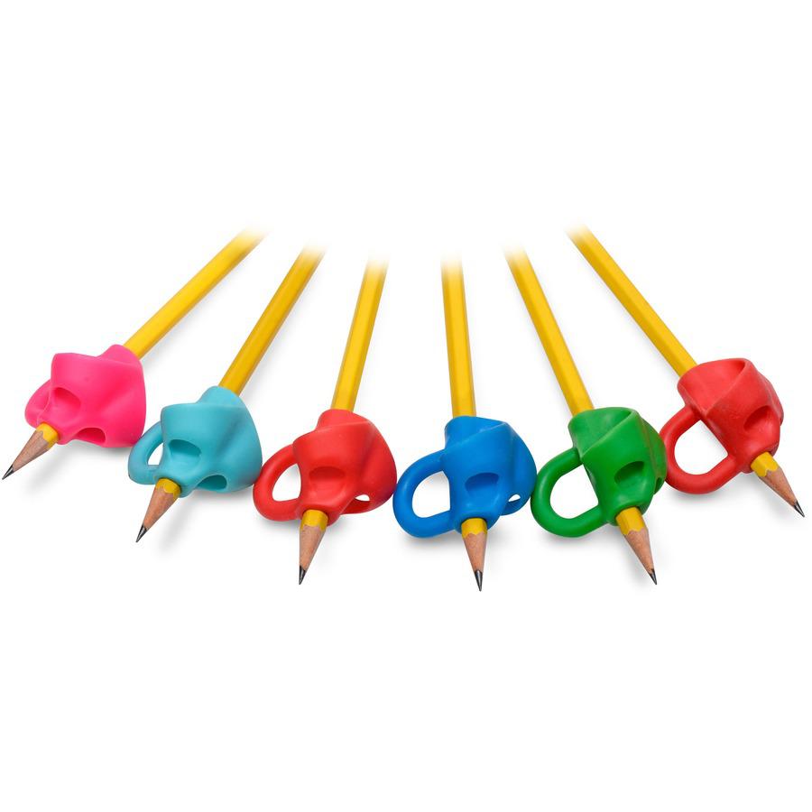 The Pencil Grip Ring Pencil Grip - Assorted - 6 / Pack. Picture 6
