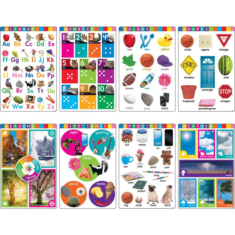 Trend Early Fundamental Skills Learning Posters - 10.8" Width - Multi. Picture 3