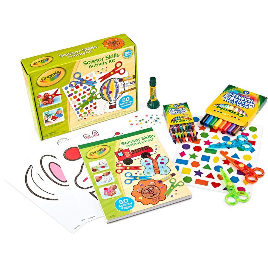 Crayola Young Kids Scissor Skills Activity Kit - Recommended For 3 Year - 1 Kit - Multi. Picture 5