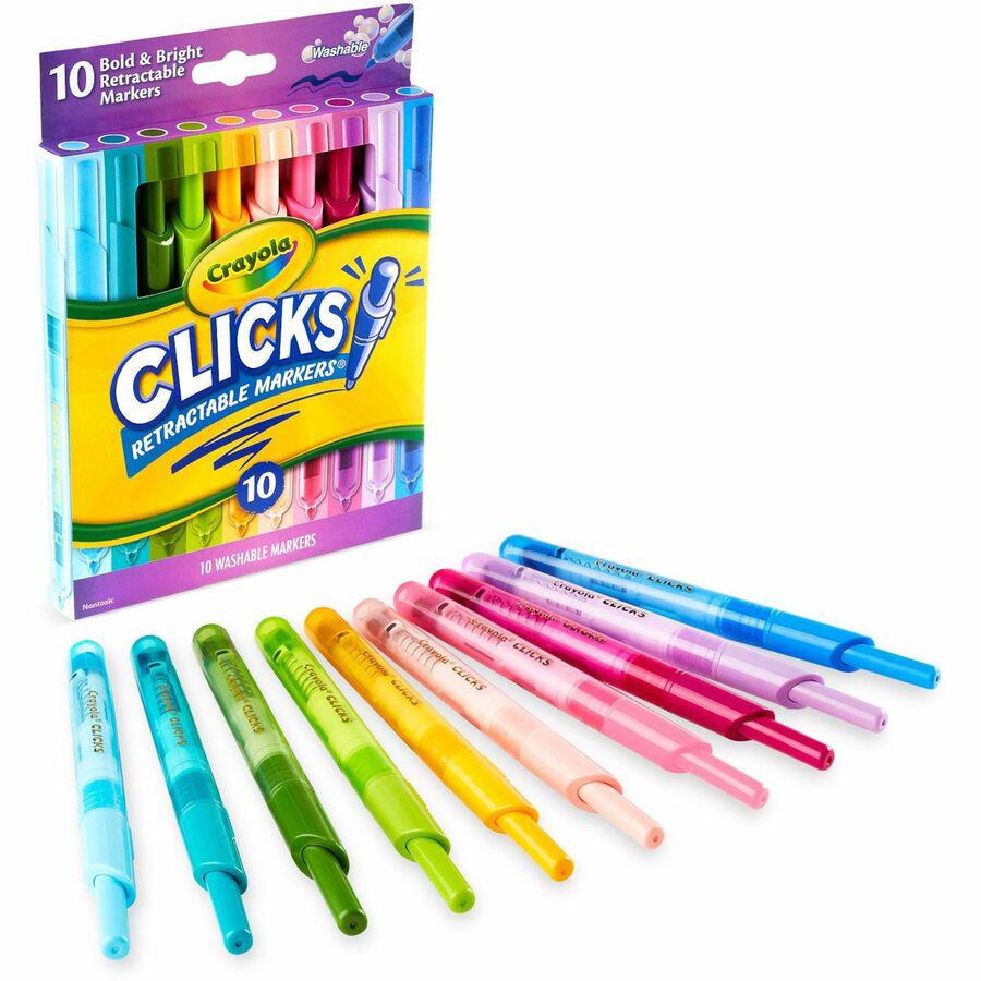 Crayola Clicks Retractable Markers - Bold Marker Point - Retractable - Multi - 1 Pack. Picture 7