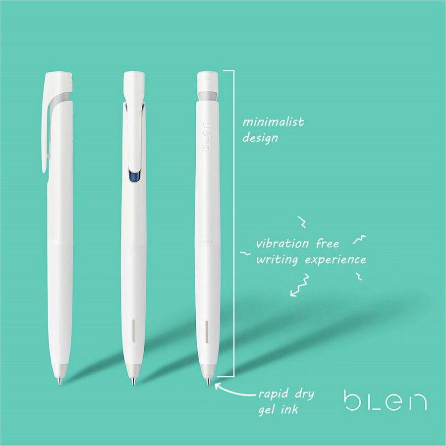 Zebra Pen bLen Retractable Gel Pens - Medium Pen Point - 0.7 mm Pen Point Size - Retractable - Blue - 12 / Dozen. Picture 3