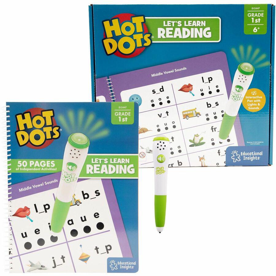Hot Dots First Grade Activity Set Interactive Printed Book - 50 Pages - Grade 1. Picture 2