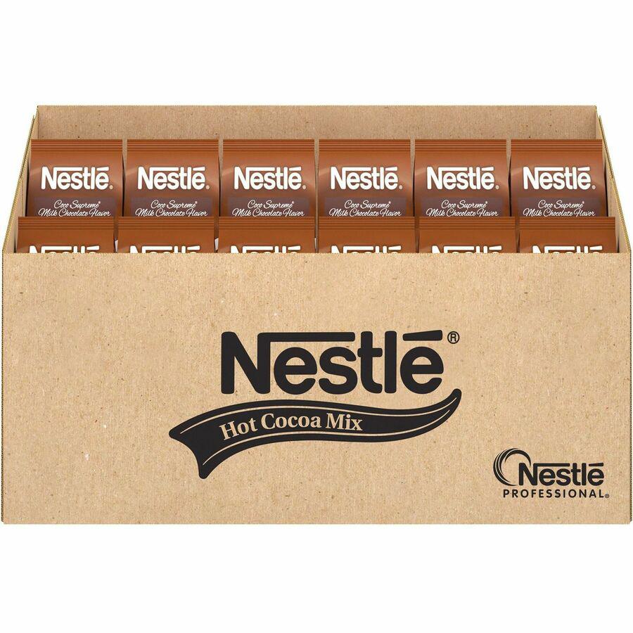 Nestle Coco Supreme Hot Cocoa Mix - 1.75 lb - Bag - 12 / Carton. Picture 7