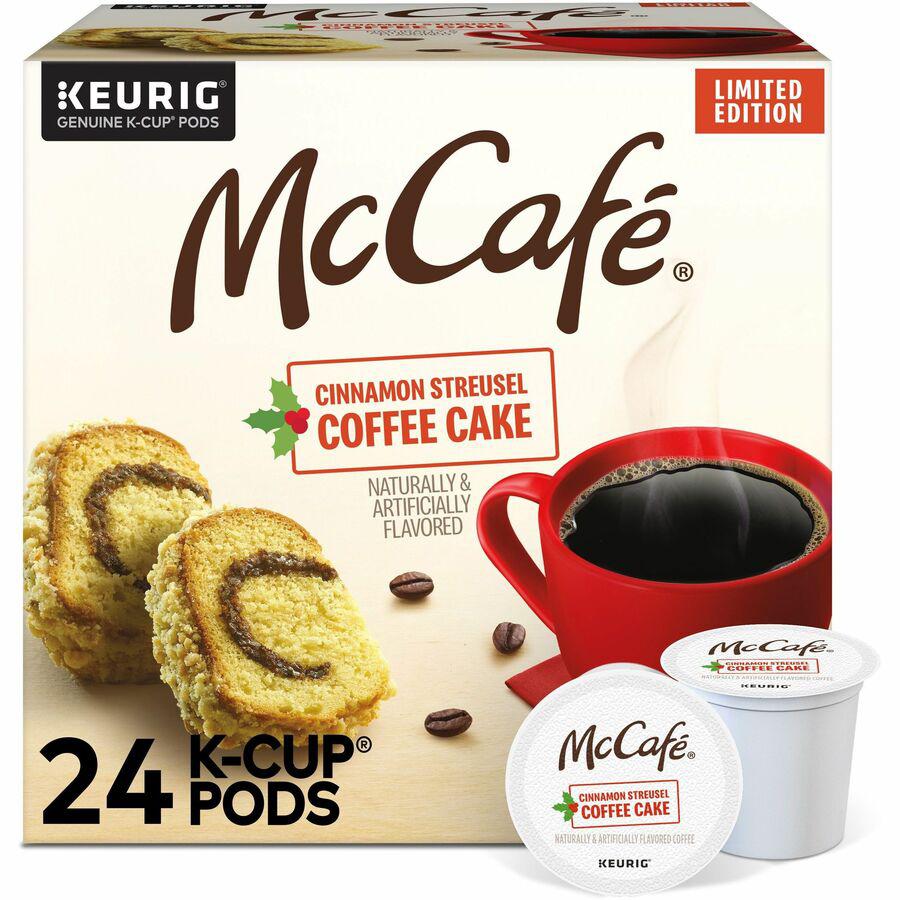 McCafe K-Cup Cinnamon Streusel Cake Coffee - Compatible with Keurig K-Cup Brewer - Light - 24 / Box. Picture 9