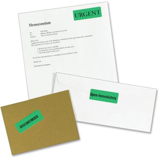Avery&reg; Shipping Labels - 1" Width x 2 5/8" Length - Permanent Adhesive - Rectangle - Laser - Neon Green - Paper - 30 / Sheet - 25 Total Sheets - 750 Total Label(s) - 750 / Pack. Picture 7