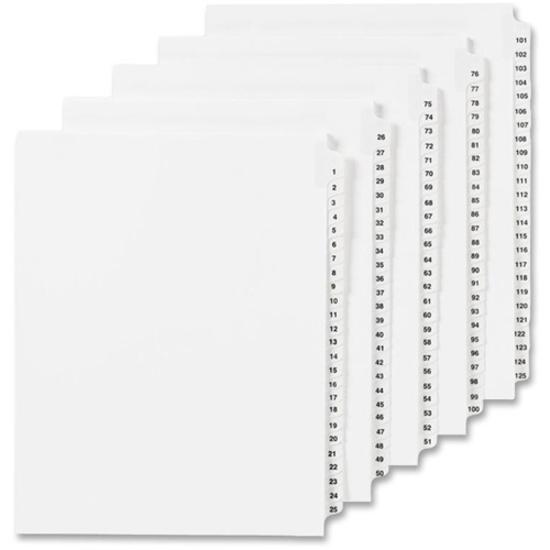 Avery&reg; Individual Legal Exhibit Dividers - Avery Style - 1 Printed Tab(s) - Digit - 17 - 1 Tab(s)/Set - 8.5" Divider Width x 11" Divider Length - Letter - White Paper Divider - Paper Tab(s) - 25 /. Picture 2