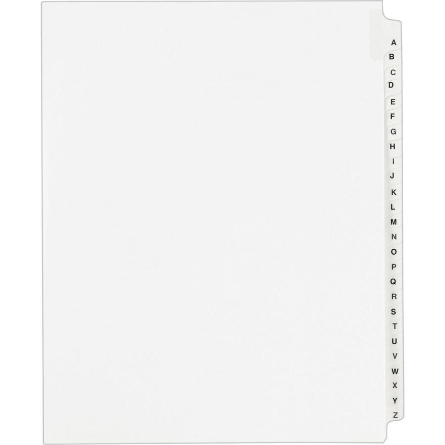 Avery&reg; Individual Legal Exhibit Dividers - Avery Style - 25 x Divider(s) - Printed Tab(s) - Character - F - 1 Tab(s)/Set - 8.5" Divider Width x 11" Divider Length - Letter - White Paper Divider - . Picture 3