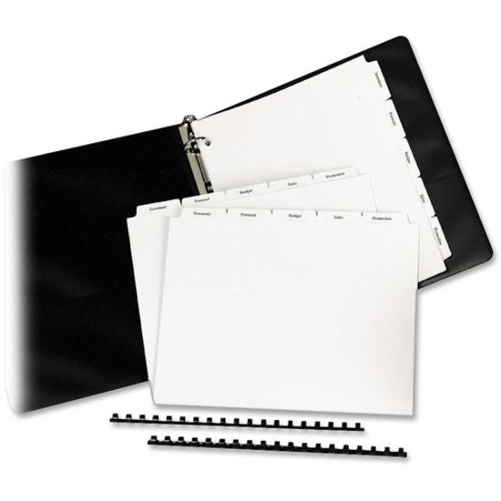 Avery&reg; High-Speed Copier Print-On Tabs - 150 x Divider(s) - Print-on Tab(s) - 5 - 5 Tab(s)/Set - 8.5" Divider Width x 11" Divider Length - White Paper Divider - White Paper Tab(s) - Recycled - 150. Picture 2