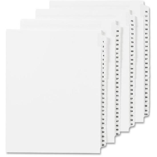 Avery&reg; Alllstate Style Individual Legal Dividers - 25 x Divider(s) - Side Tab(s) - 38 - 1 Tab(s)/Set - 8.5" Divider Width x 11" Divider Length - Letter - 8.50" Width x 11" Length - Paper Divider -. Picture 2