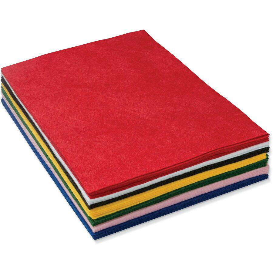 Creativity Street One Pound Felt Sheets - 30 Piece(s) - 9"Width x 12"Length - 30 / Pack - Assorted. Picture 2