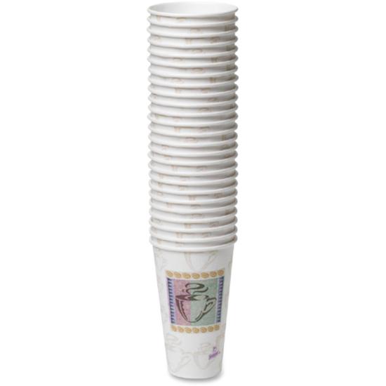 Dixie PerfecTouch Insulated Paper Hot Coffee Cups by GP Pro - 16 fl oz - 50 / Pack - Polystyrene - Hot Drink. Picture 2