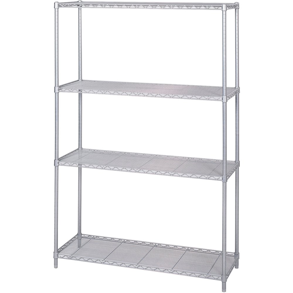 Safco Extra Shelf Pack - 48" x 18" x 1.5" - 2 x Shelf(ves) - 1250 lb Load Capacity - Gray - Powder Coated - Steel. Picture 3