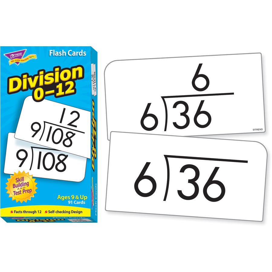 Trend Division 0-12 Flash Cards - Educational - 1 / Box. Picture 2