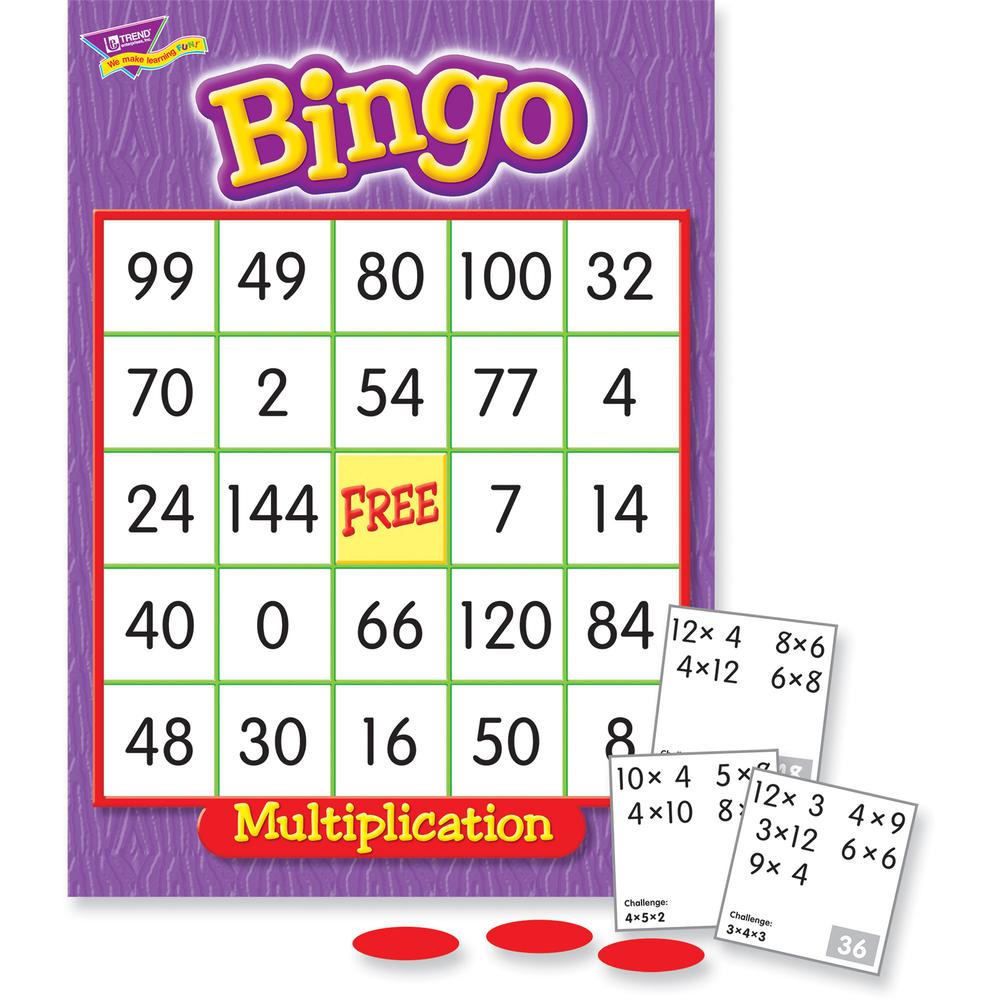 Trend Multiplication Bingo Learning Game - Theme/Subject: Learning - Skill Learning: Mathematics - 8-13 Year. Picture 6