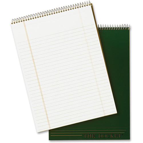 TOPS Docket Wirebound Legal Writing Pads - Letter - 70 Sheets - Wire Bound - 0.34" Ruled - 16 lb Basis Weight - Letter - 8 1/2" x 11" - 11" x 8.5" - White Paper - Perforated, Hard Cover, Stiff-back, S. Picture 5