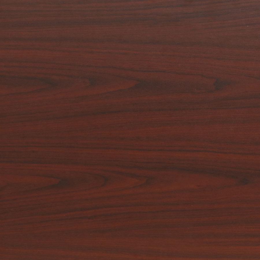 Lorell Shift 2.0 Flip and Nesting Mobile Table - Laminated Rectangle Top - 60" Table Top Length x 24" Table Top Width x 1" Table Top Thickness - 29.50" HeightAssembly Required - Mahogany - 1 Each. Picture 12