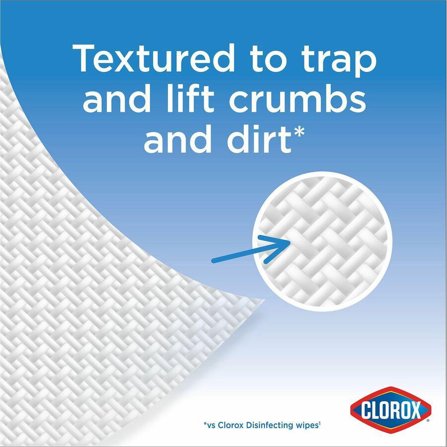 Clorox Multipurpose Paper Towel Wipes - Ready-To-Use Wipe - Lemon Verbena Scent - 75 / Canister - 1 Each - White. Picture 14