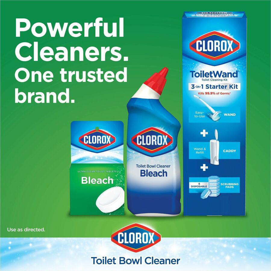 Clorox Ultra Clean Toilet Tablets Bleach - For Toilet Bowl - 3.50 oz (0.22 lb) - 2 / Pack - 1 Each - Deodorize - White. Picture 16