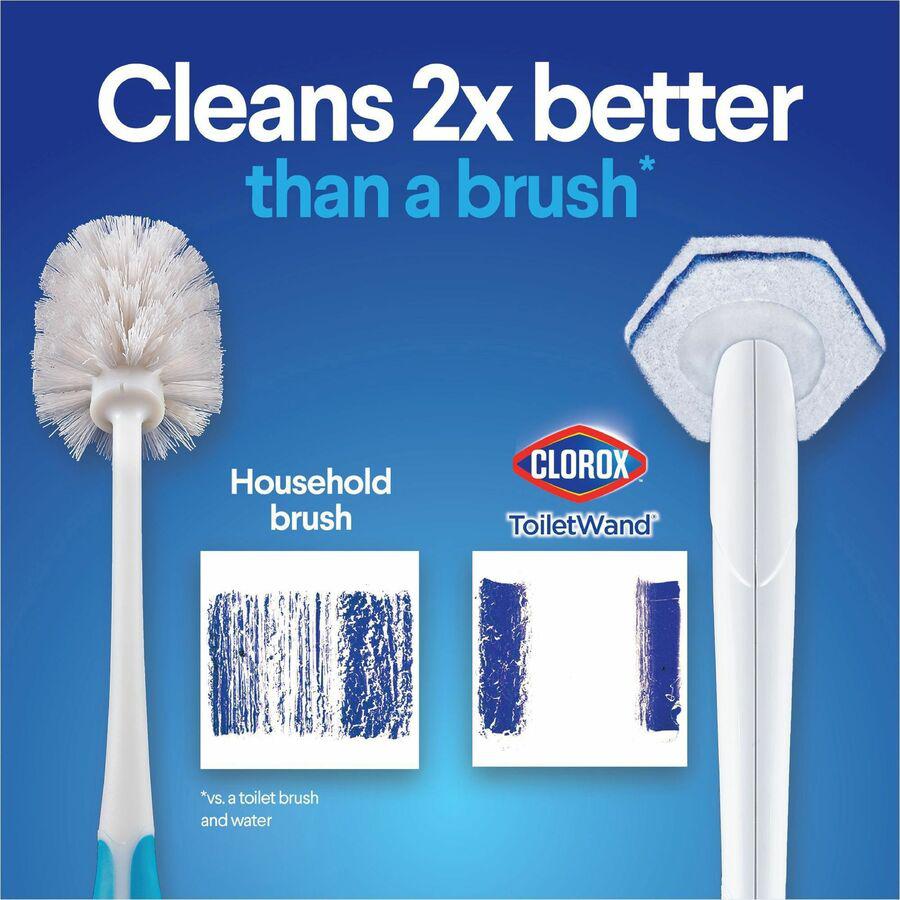 Clorox ToiletWand Disposable Toilet Cleaning System - 1 Kit (Includes: ToiletWand, Storage Caddy, Disinfecting ToiletWand Refill Heads). Picture 17