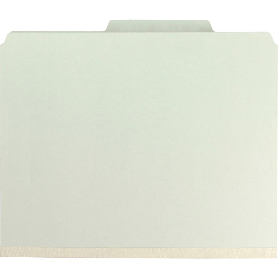 Smead SafeSHIELD 2/5 Tab Cut Letter Recycled Classification Folder - 8 1/2" x 11" - 2" Expansion - 2 x 2S Fastener(s) - Folder - Top Tab Location - Right of Center Tab Position - 1 Divider(s) - Pressb. Picture 4