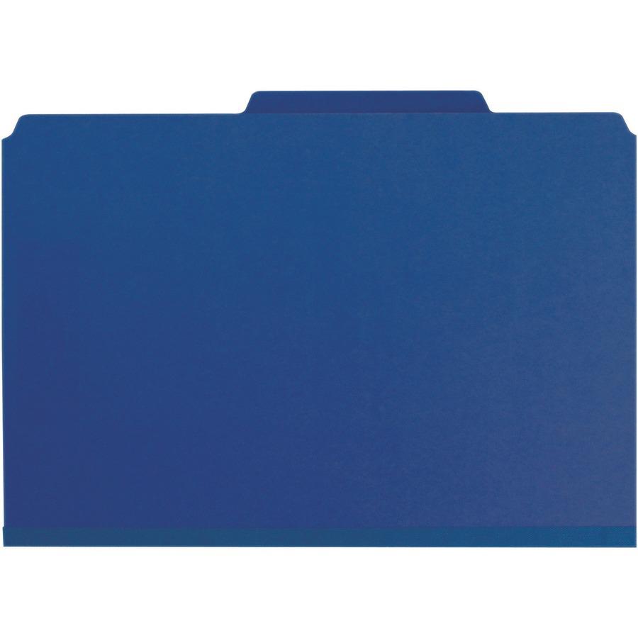 Smead SafeSHIELD Fastener 1-Divider Classification Folders - Legal - 8 1/2" x 14" Sheet Size - 2" Expansion - 2 Fastener(s) - 2" Fastener Capacity for Folder - 2/5 Tab Cut - Right of Center Tab Locati. Picture 4