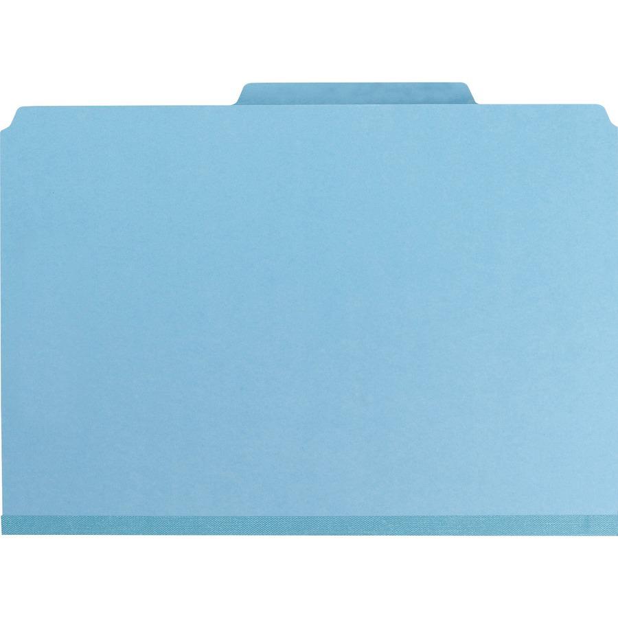 Smead Pocket Divider PressBoard Classification Folders - Legal - 8 1/2" x 14" Sheet Size - 2" Expansion - 2" Fastener Capacity for Folder - 2 Pocket(s) - 2/5 Tab Cut - Right of Center Tab Location - 2. Picture 4