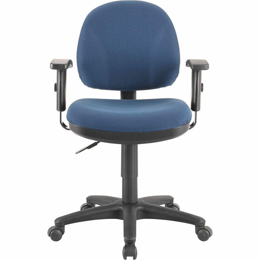 Lorell Millenia Series Pneumatic Adjustable Task Chair - Blue Seat - 1 Each. Picture 3