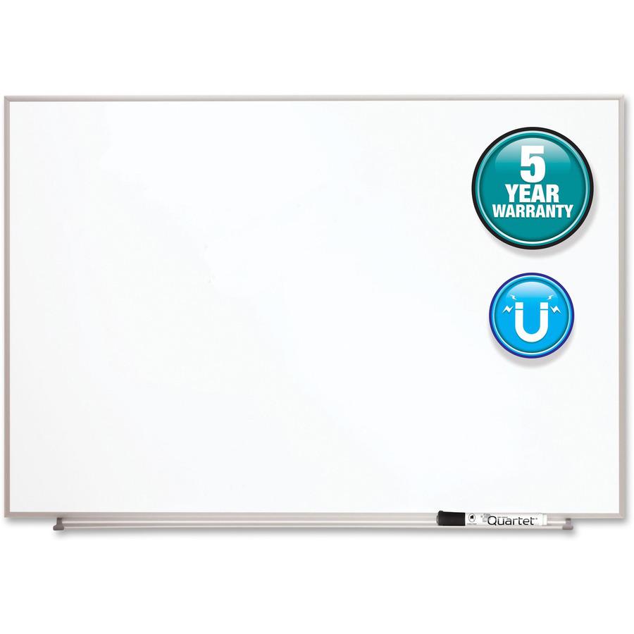 Quartet Matrix Whiteboard - 23" Height x 34" Width - White Surface - Magnetic, Durable - Silver Aluminum Frame - 1 Each. Picture 4
